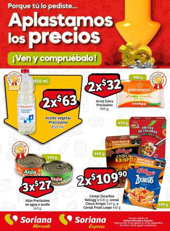 Folleto actual Soriana - 31.8.2023 - 13.9.2023.