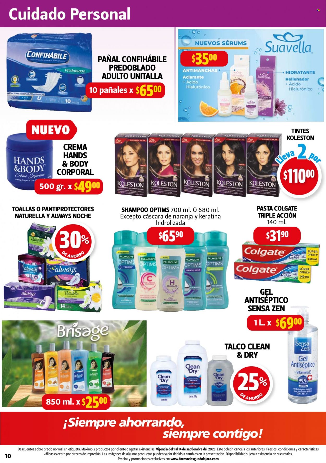 Catálogo Farmacias Guadalajara - 1.9.2023 - 14.9.2023. Página 10
