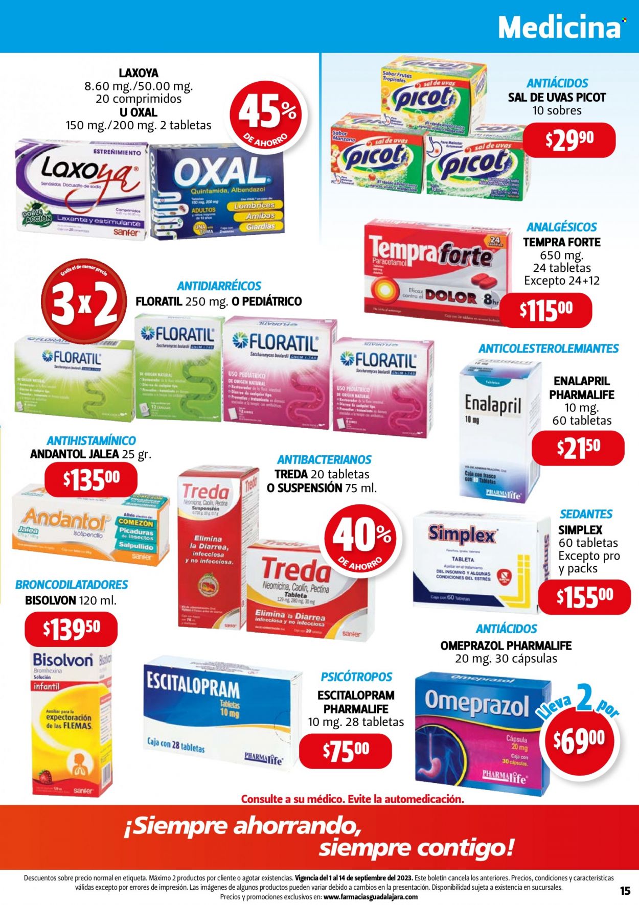 Catálogo Farmacias Guadalajara - 1.9.2023 - 14.9.2023. Página 15