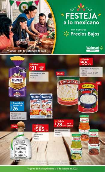 Folleto actual Walmart Express - 1.9.2023 - 17.9.2023.