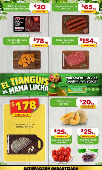 Folleto actual Bodega Aurrerá - 1.9.2023 - 7.9.2023.
