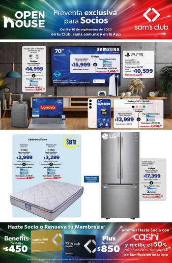 Folleto actual Sam's Club - 9.9.2023 - 10.9.2023.