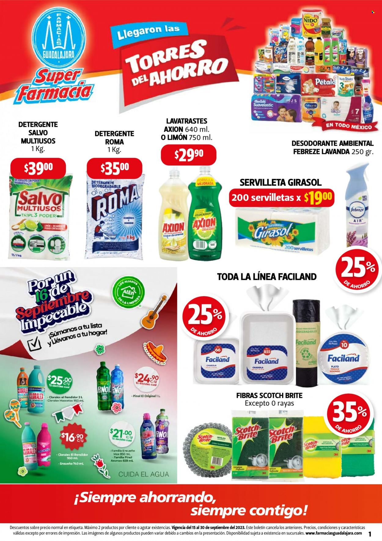 Catálogo Farmacias Guadalajara - 15.9.2023 - 30.9.2023. Página 1