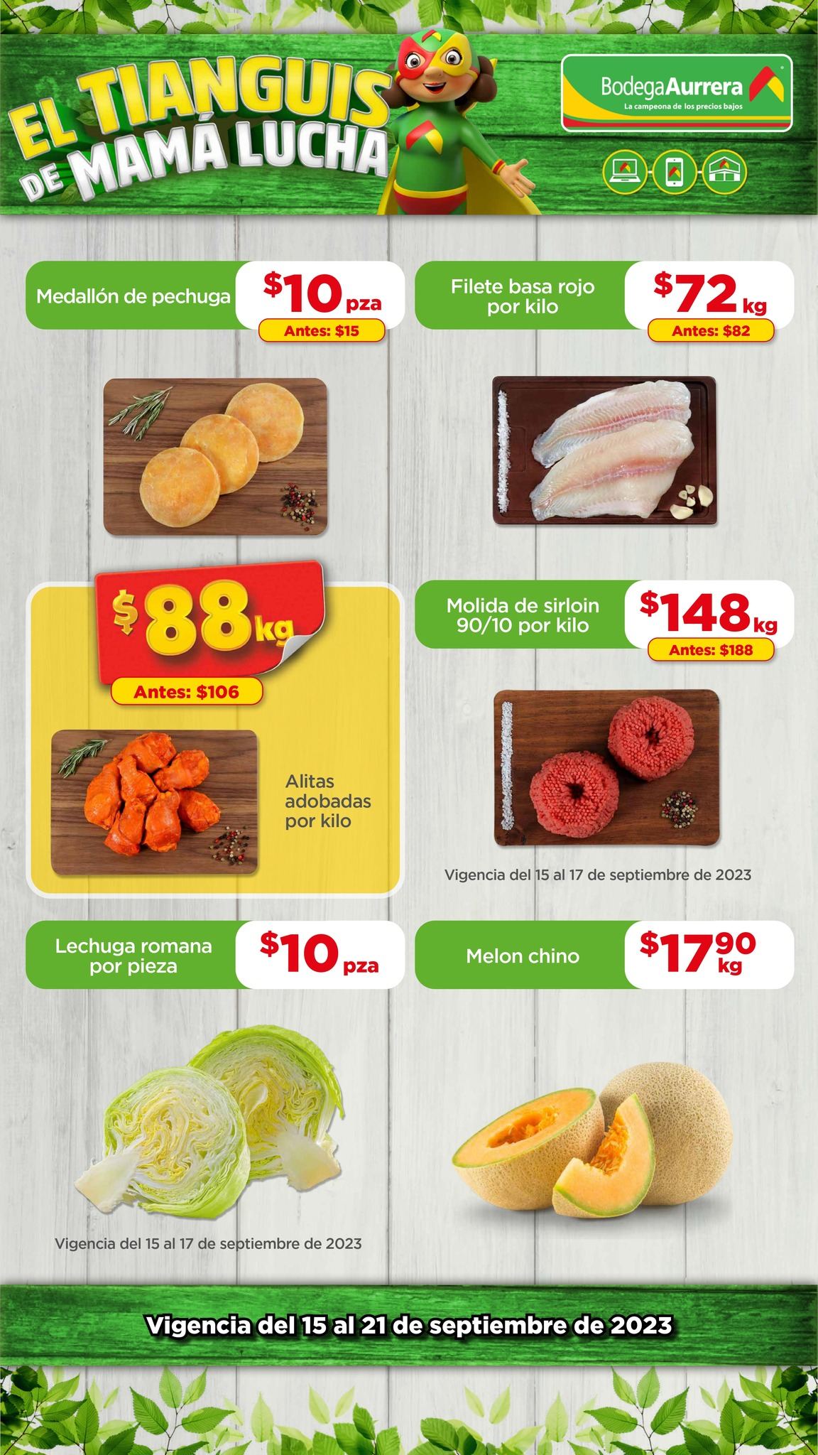 Catálogo Bodega Aurrerá - 15.9.2023 - 21.9.2023. Página 1