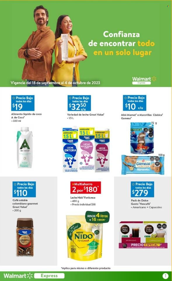 Catálogo Walmart Express - 18.9.2023 - 4.10.2023. Página 1