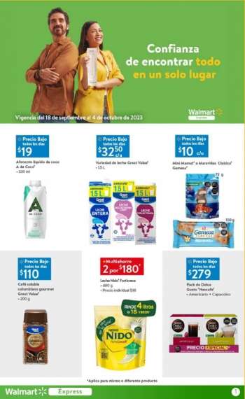 Folleto actual Walmart Express - 18.9.2023 - 4.10.2023.