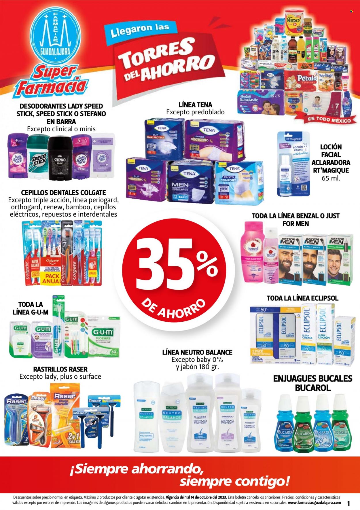 Catálogo Farmacias Guadalajara - 1.10.2023 - 14.10.2023. Página 1