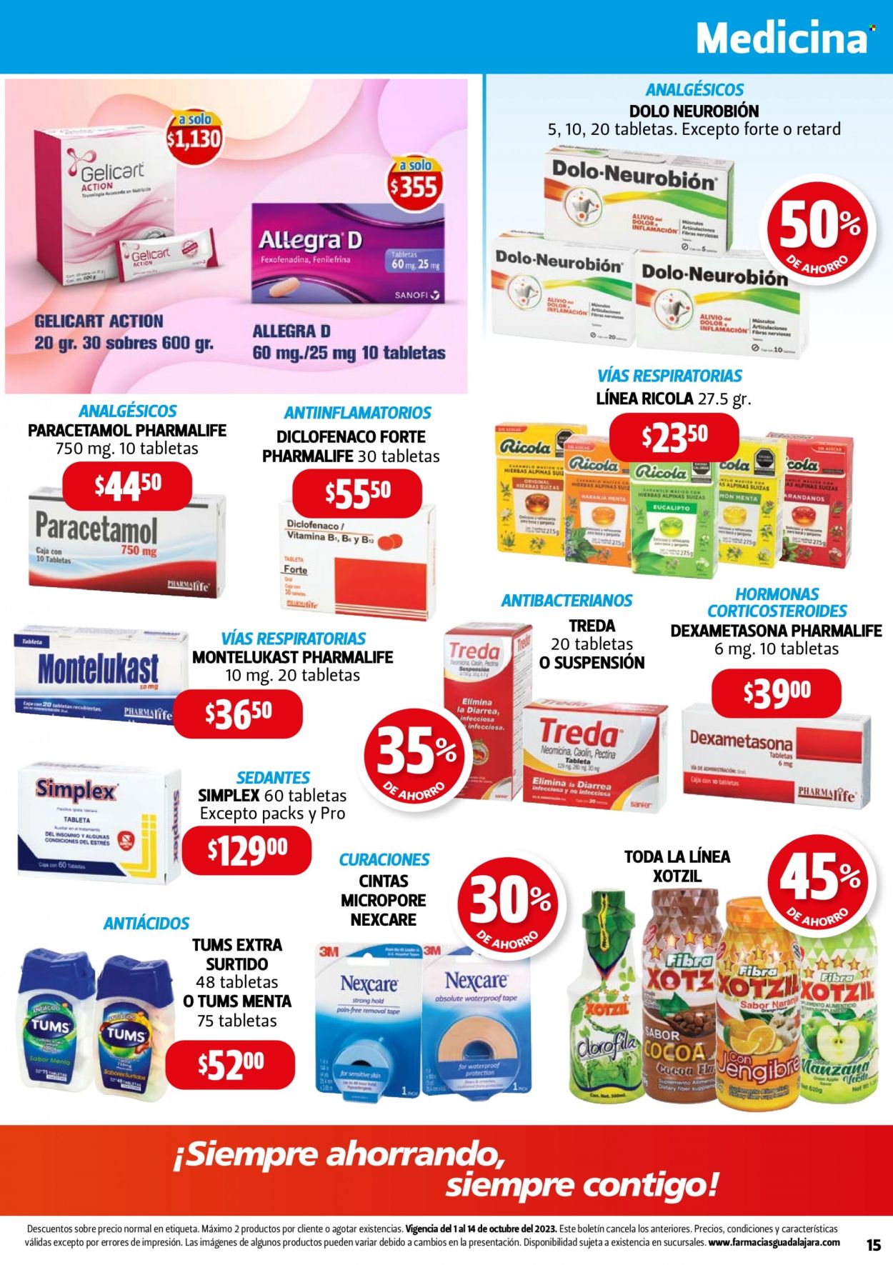 Catálogo Farmacias Guadalajara - 1.10.2023 - 14.10.2023. Página 15