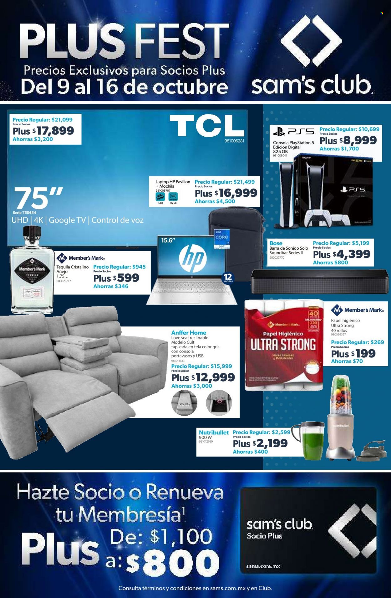 Catálogo Sam's Club - 9.10.2023 - 16.10.2023. Página 1