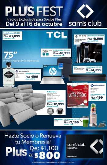 Folleto actual Sam's Club - 9.10.2023 - 16.10.2023.