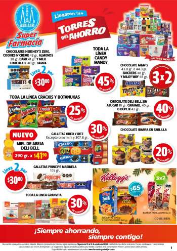 Folleto actual Farmacias Guadalajara - 15.10.2023 - 31.10.2023.