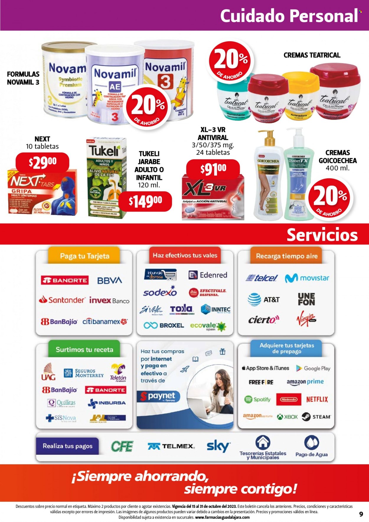 Catálogo Farmacias Guadalajara - 15.10.2023 - 31.10.2023. Página 9