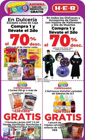 Folleto actual H-E-B - 27.10.2023 - 30.10.2023.