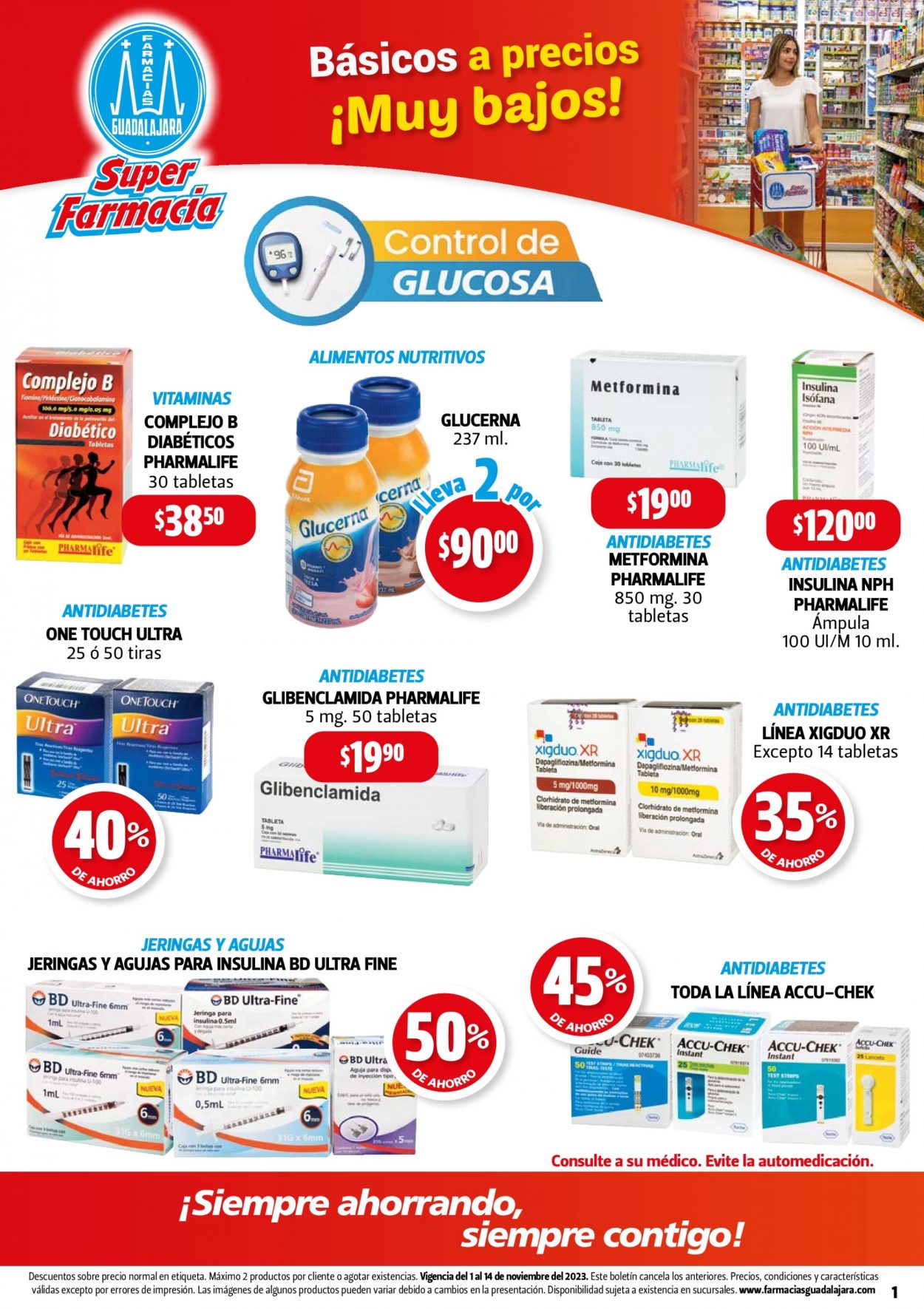Catálogo Farmacias Guadalajara - 1.11.2023 - 14.11.2023. Página 1