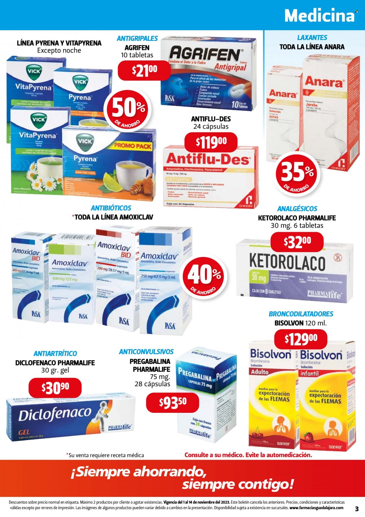 Catálogo Farmacias Guadalajara - 1.11.2023 - 14.11.2023. Página 3