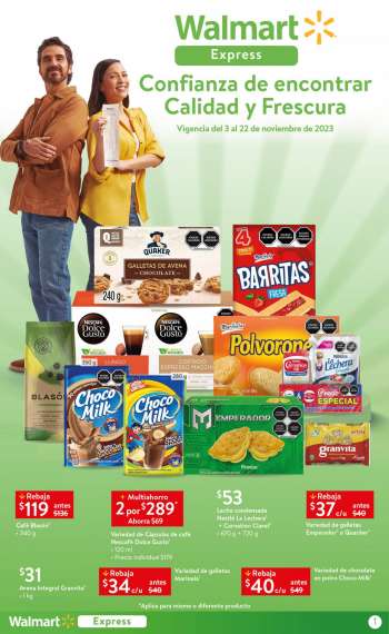 Folleto actual Walmart Express - 3.11.2023 - 22.11.2023.