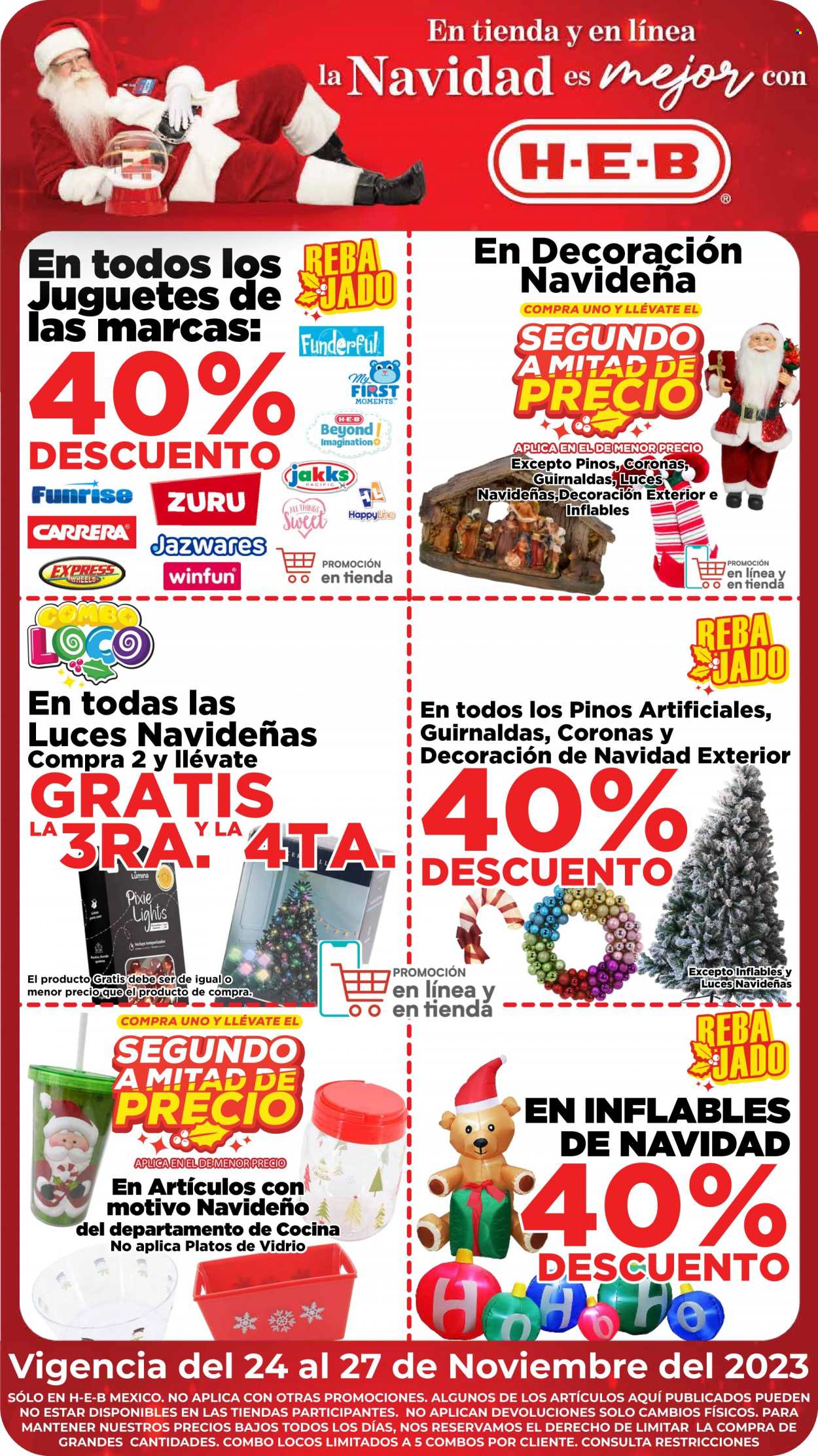 Catálogo H-E-B - 24.11.2023 - 27.11.2023. Página 1