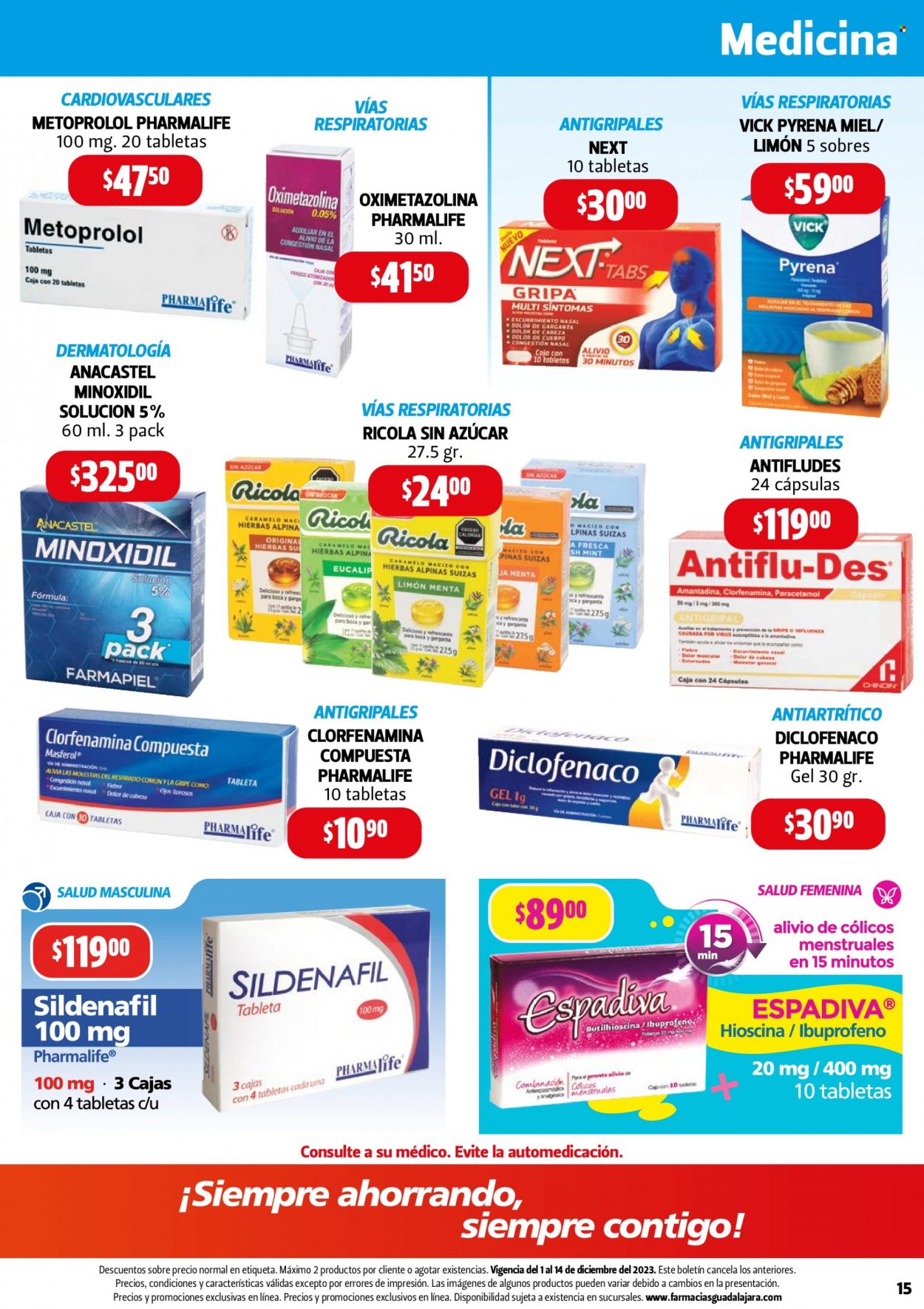 Catálogo Farmacias Guadalajara - 1.12.2023 - 14.12.2023. Página 15