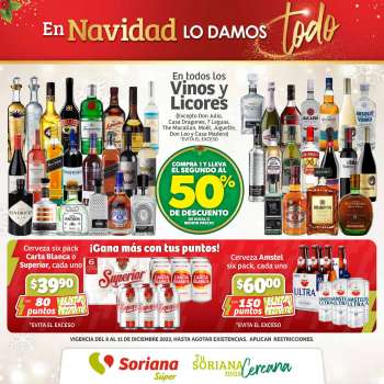Folleto actual Soriana Súper - 8.12.2023 - 11.12.2023.