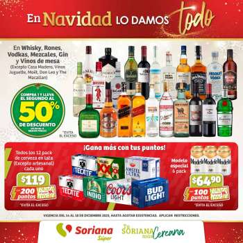 Folleto actual Soriana Súper - 14.12.2023 - 18.12.2023.