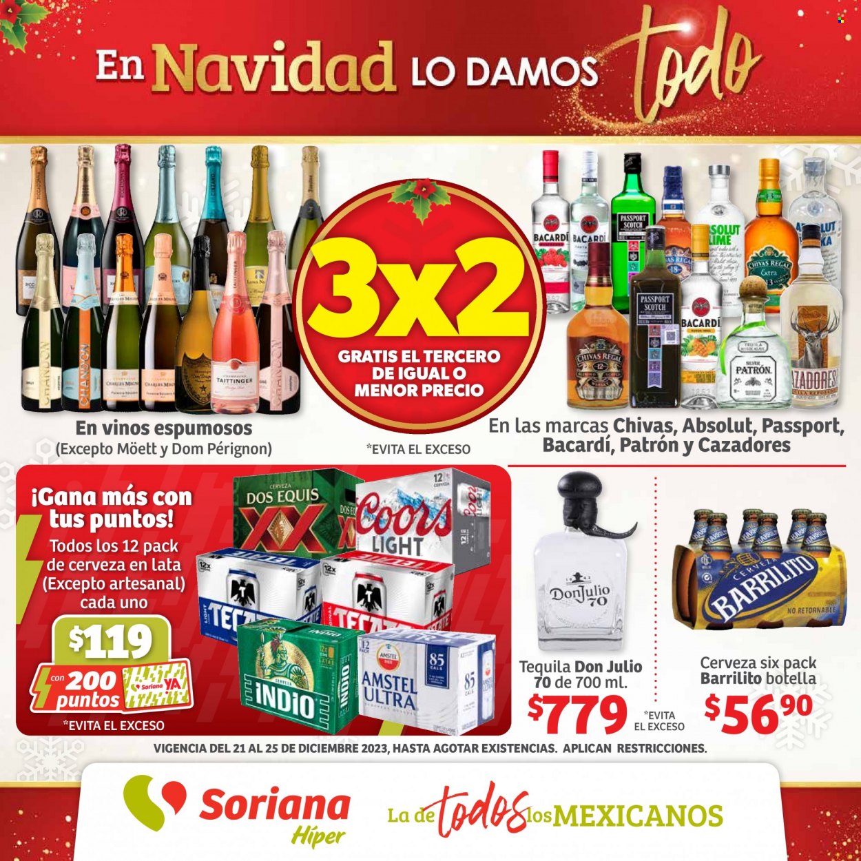 Catálogo Soriana Híper - 21.12.2023 - 25.12.2023. Página 1