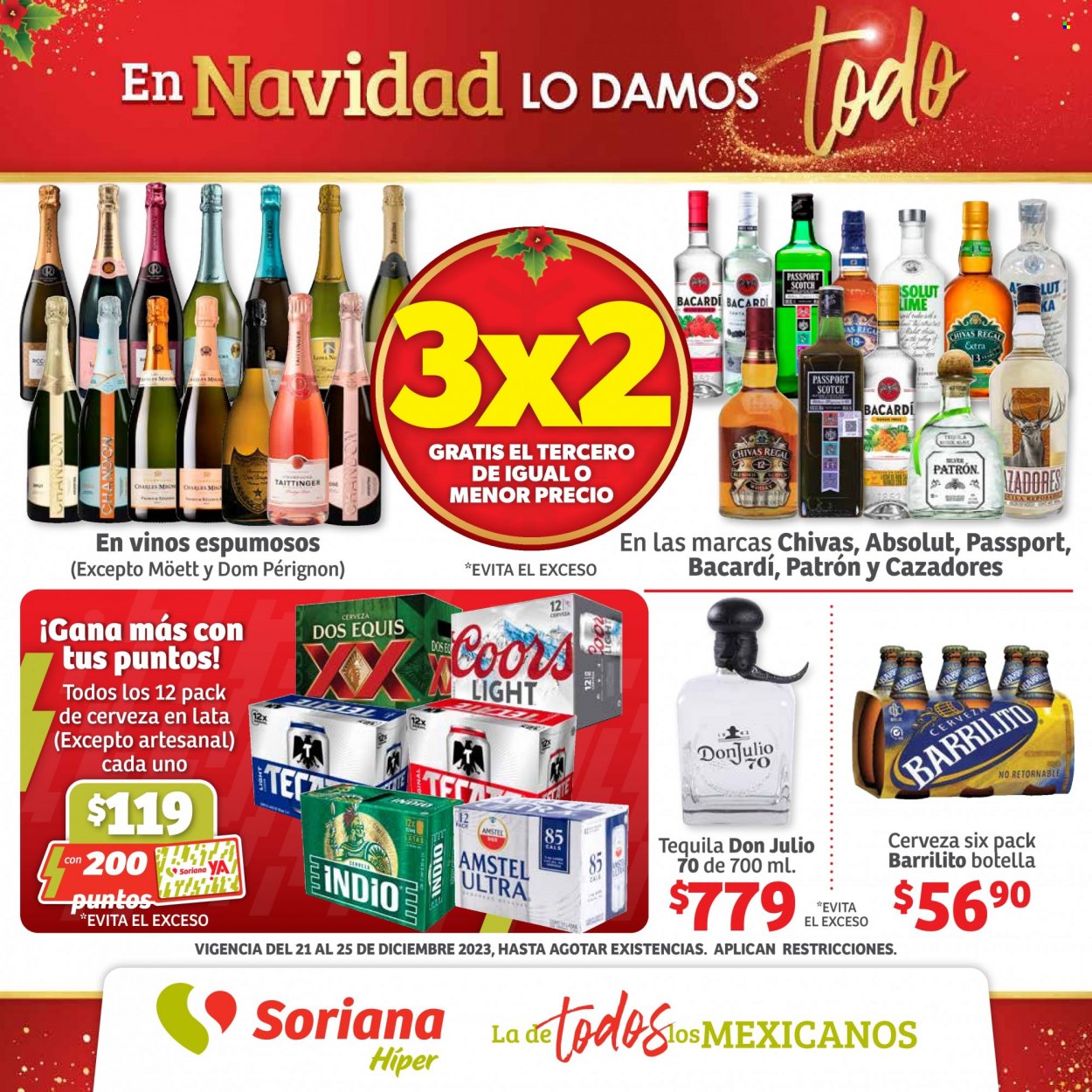 Catálogo Soriana Híper - 21.12.2023 - 25.12.2023. Página 1