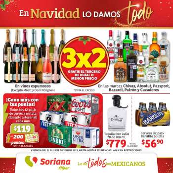 Folleto actual Soriana Híper - 21.12.2023 - 25.12.2023.