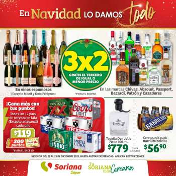 Folleto actual Soriana Súper - 21.12.2023 - 25.12.2023.
