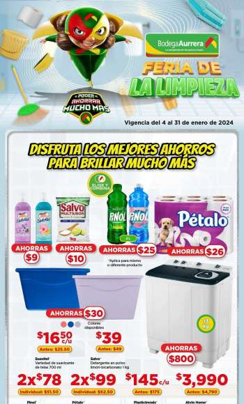 Folleto actual Bodega Aurrerá - 4.1.2024 - 31.1.2024.