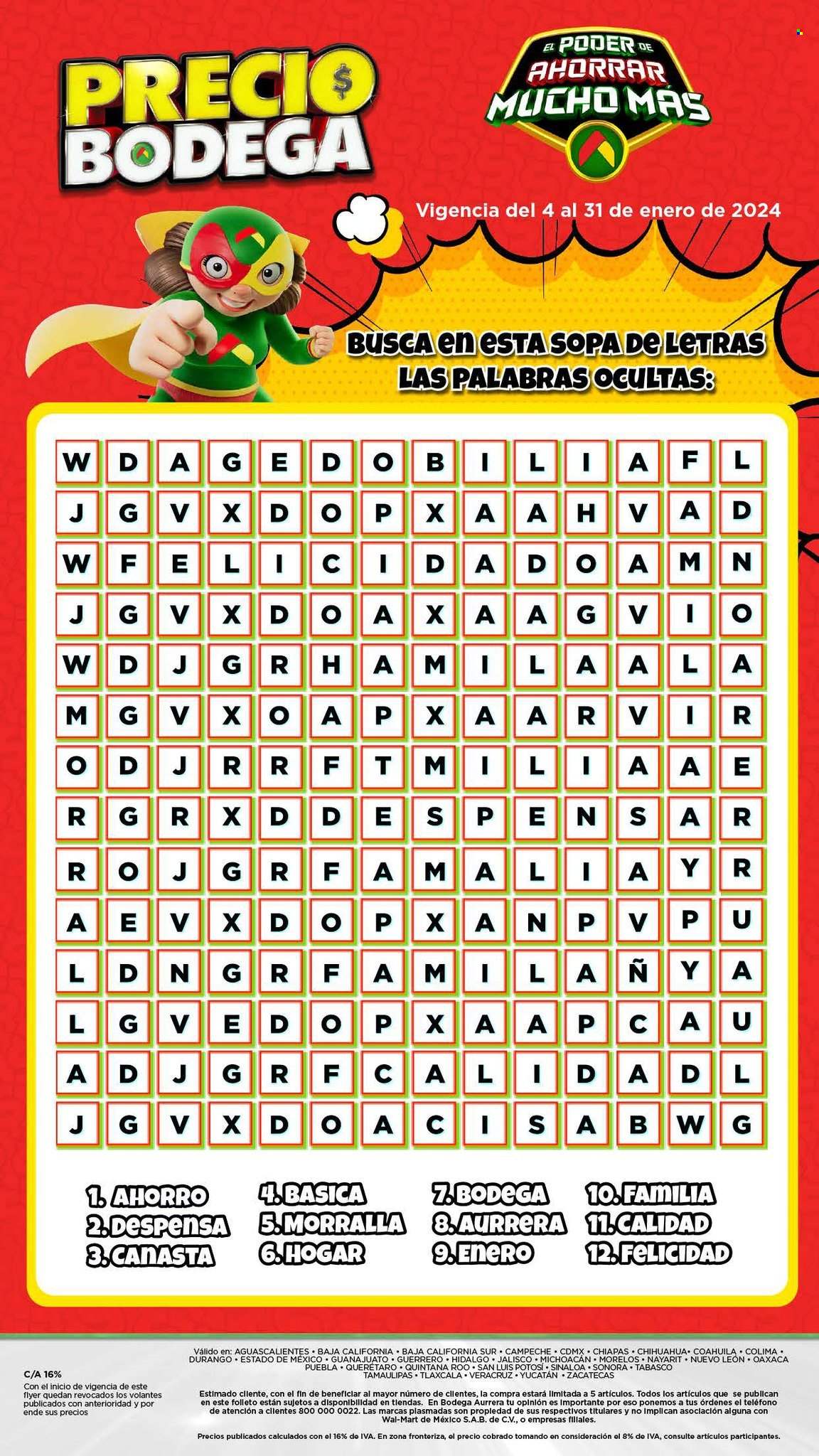 Catálogo Bodega Aurrerá - 4.1.2024 - 31.1.2024. Página 22