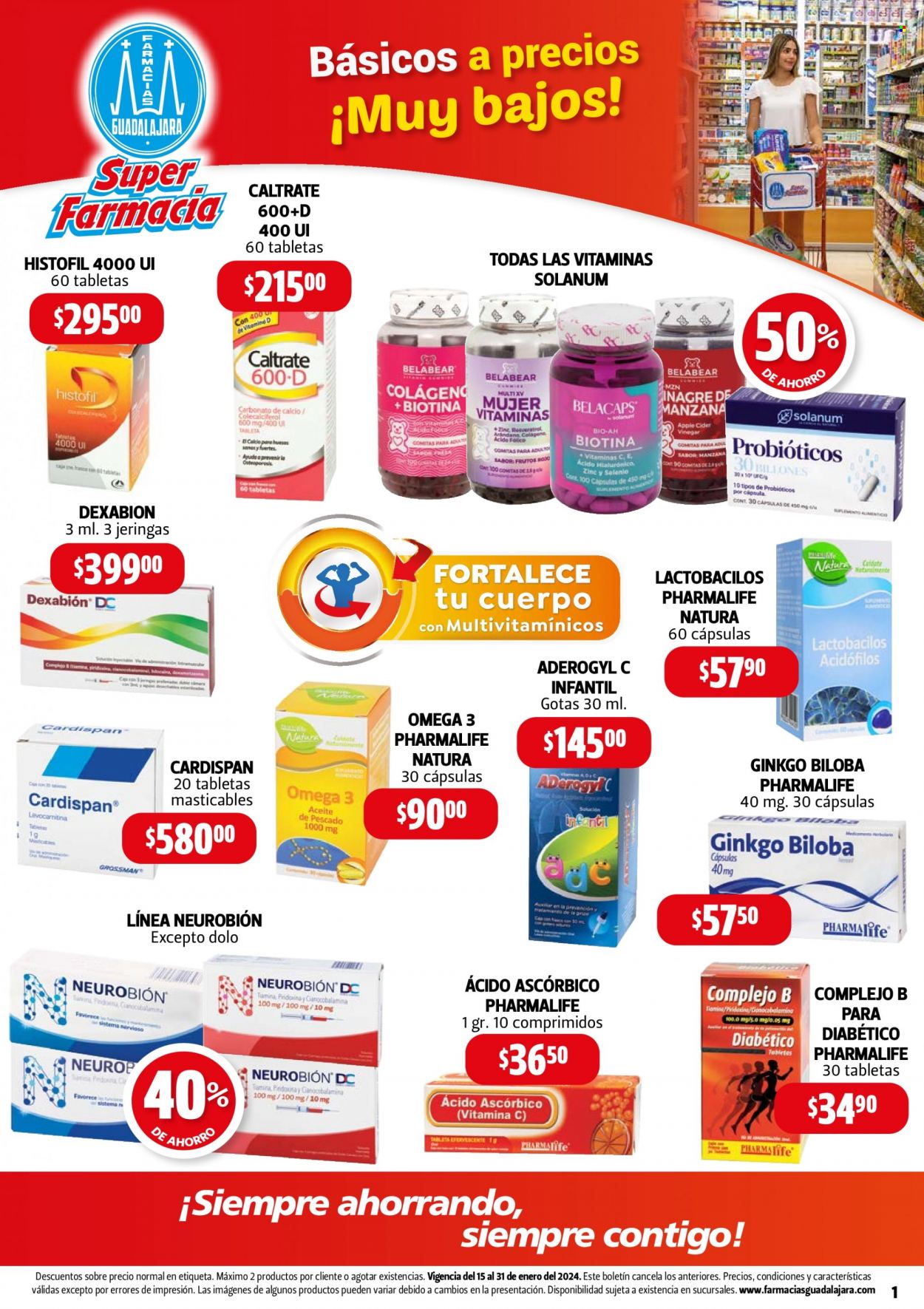 Catálogo Farmacias Guadalajara - 15.1.2024 - 31.1.2024. Página 1
