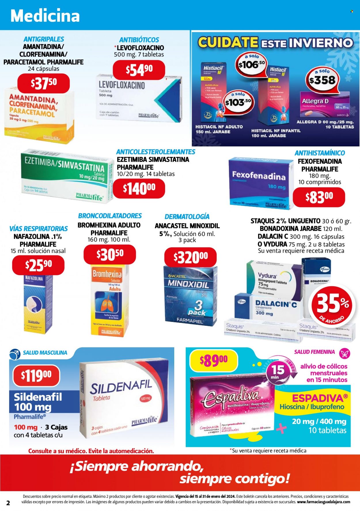 Catálogo Farmacias Guadalajara - 15.1.2024 - 31.1.2024. Página 2