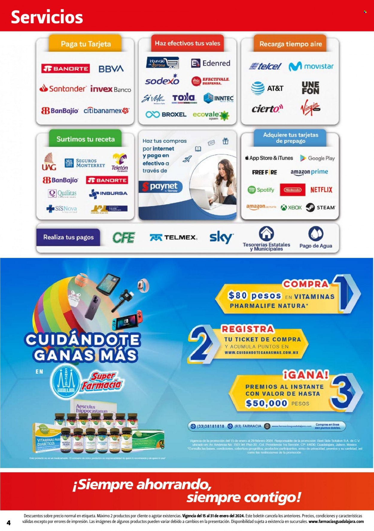 Catálogo Farmacias Guadalajara - 15.1.2024 - 31.1.2024. Página 4