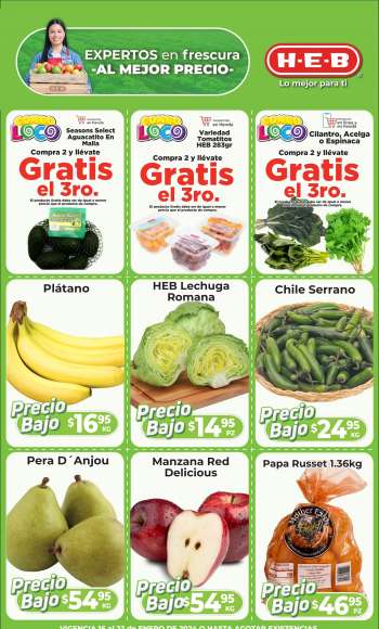 Folleto actual H-E-B - 16.1.2024 - 22.1.2024.
