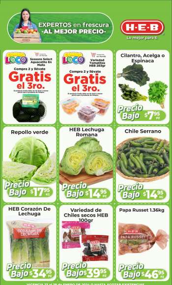 Folleto actual H-E-B - 23.1.2024 - 29.1.2024.