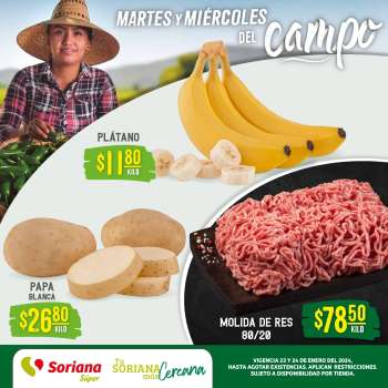 Folleto actual Soriana Súper - 23.1.2024 - 24.1.2024.