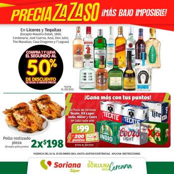 Folleto actual Soriana Súper - 25.1.2024 - 29.1.2024.