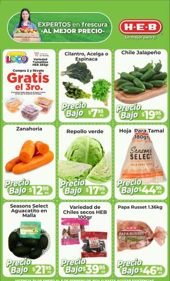 Folleto actual H-E-B - 30.1.2024 - 5.2.2024.