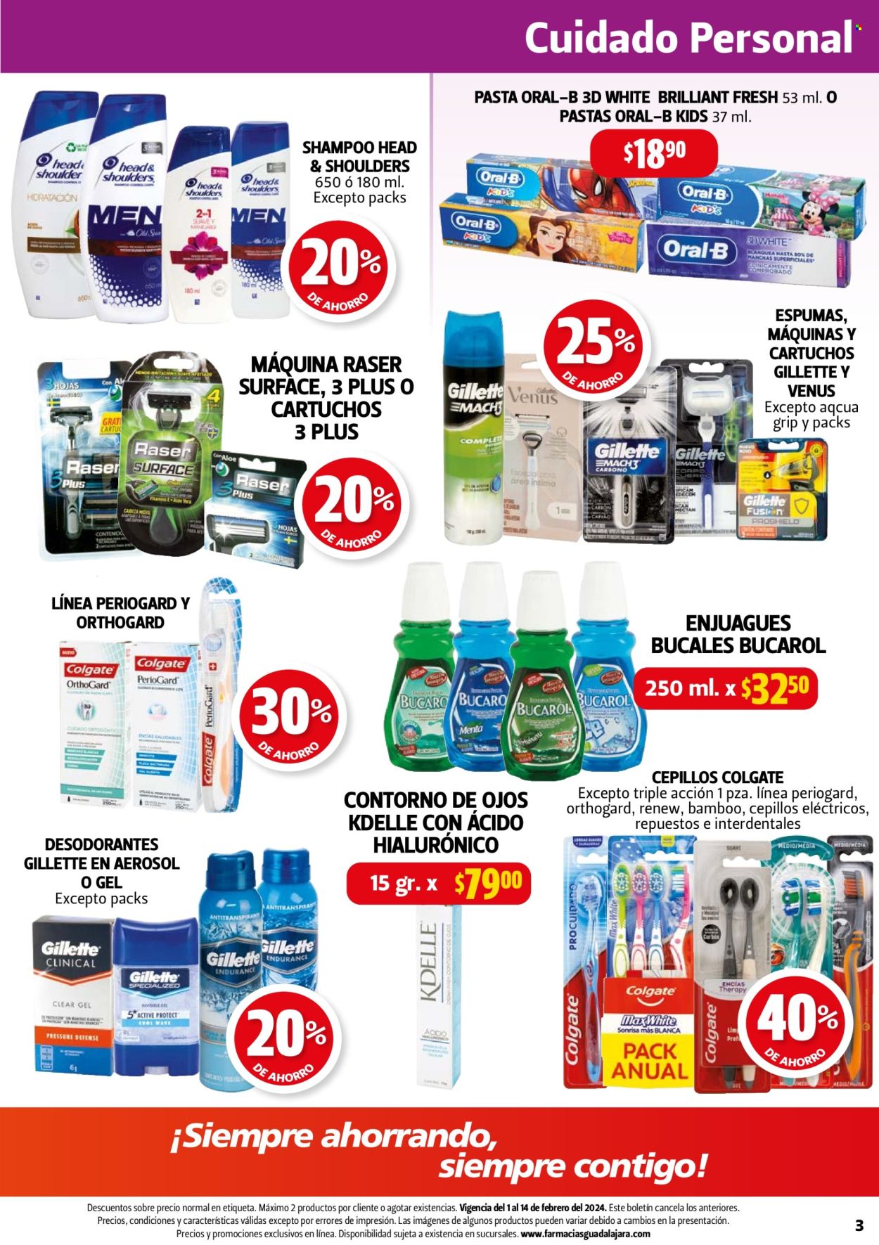Catálogo Farmacias Guadalajara - 1.2.2024 - 14.2.2024. Página 3