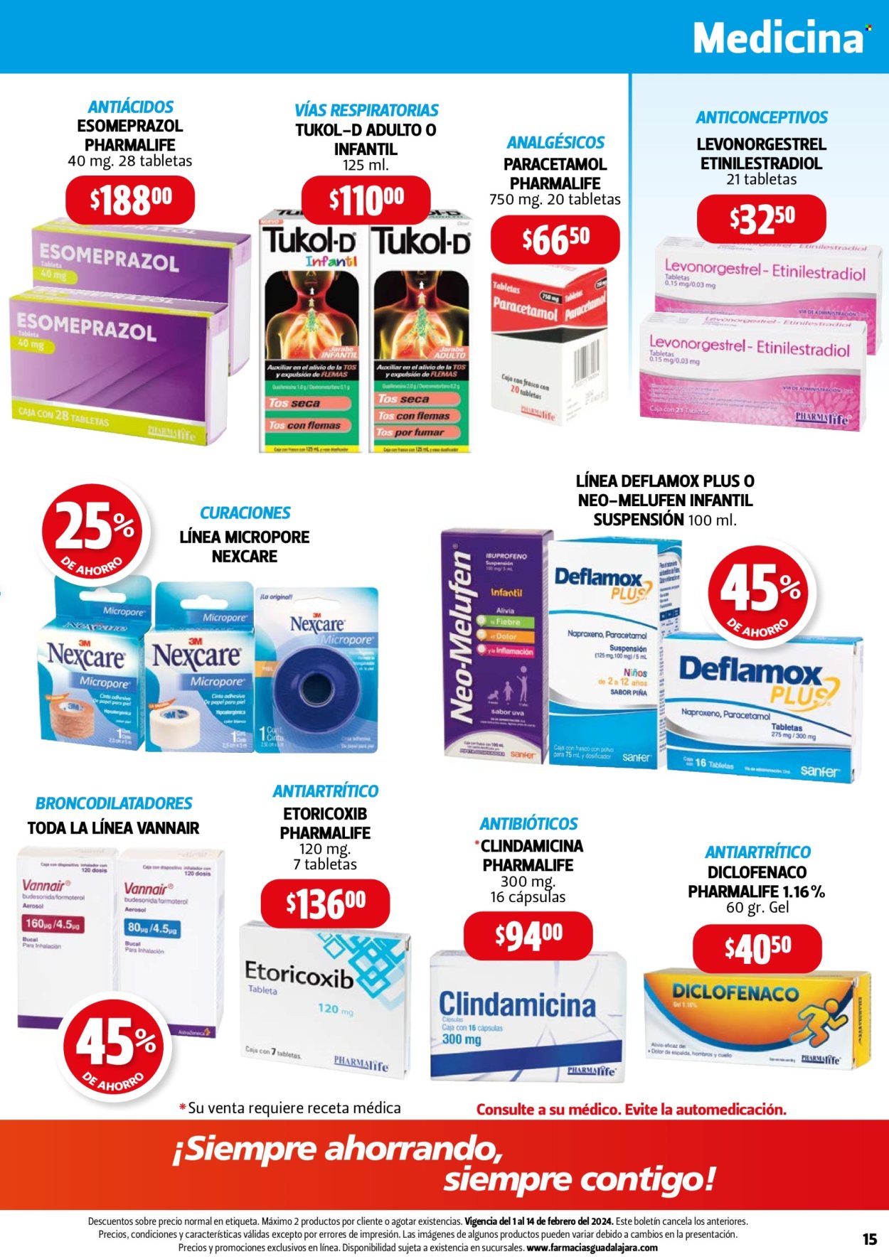 Catálogo Farmacias Guadalajara - 1.2.2024 - 14.2.2024. Página 15
