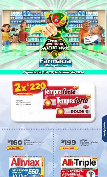 Folleto actual Bodega Aurrerá - 1.2.2024 - 29.2.2024.