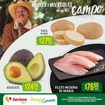 Folleto actual Soriana Súper - 27.2.2024 - 28.2.2024.