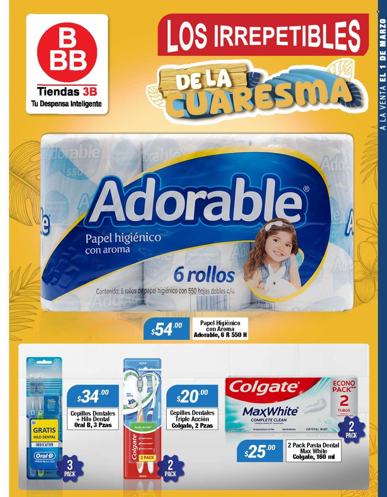 Catálogo Tiendas 3B - 1.3.2024 - 31.3.2024. Página 1