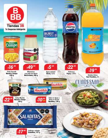 Folleto actual Tiendas 3B - 1.3.2024 - 31.3.2024.