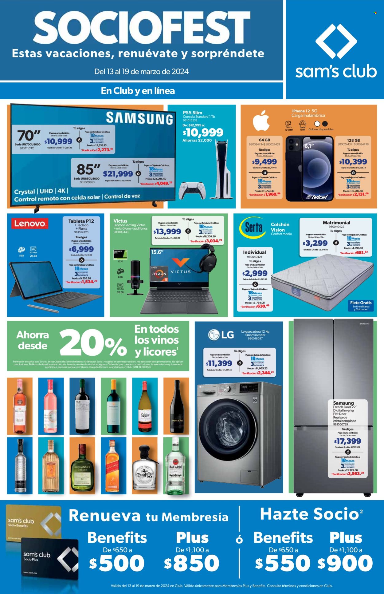 Catálogo Sam's Club - 13.3.2024 - 19.3.2024. Página 1