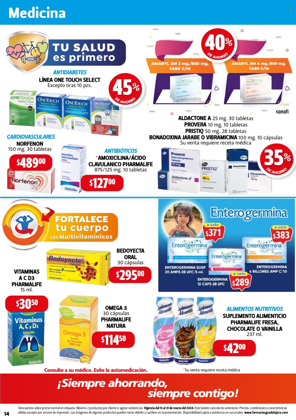 Catálogo Farmacias Guadalajara - 15.3.2024 - 31.3.2024. Página 14