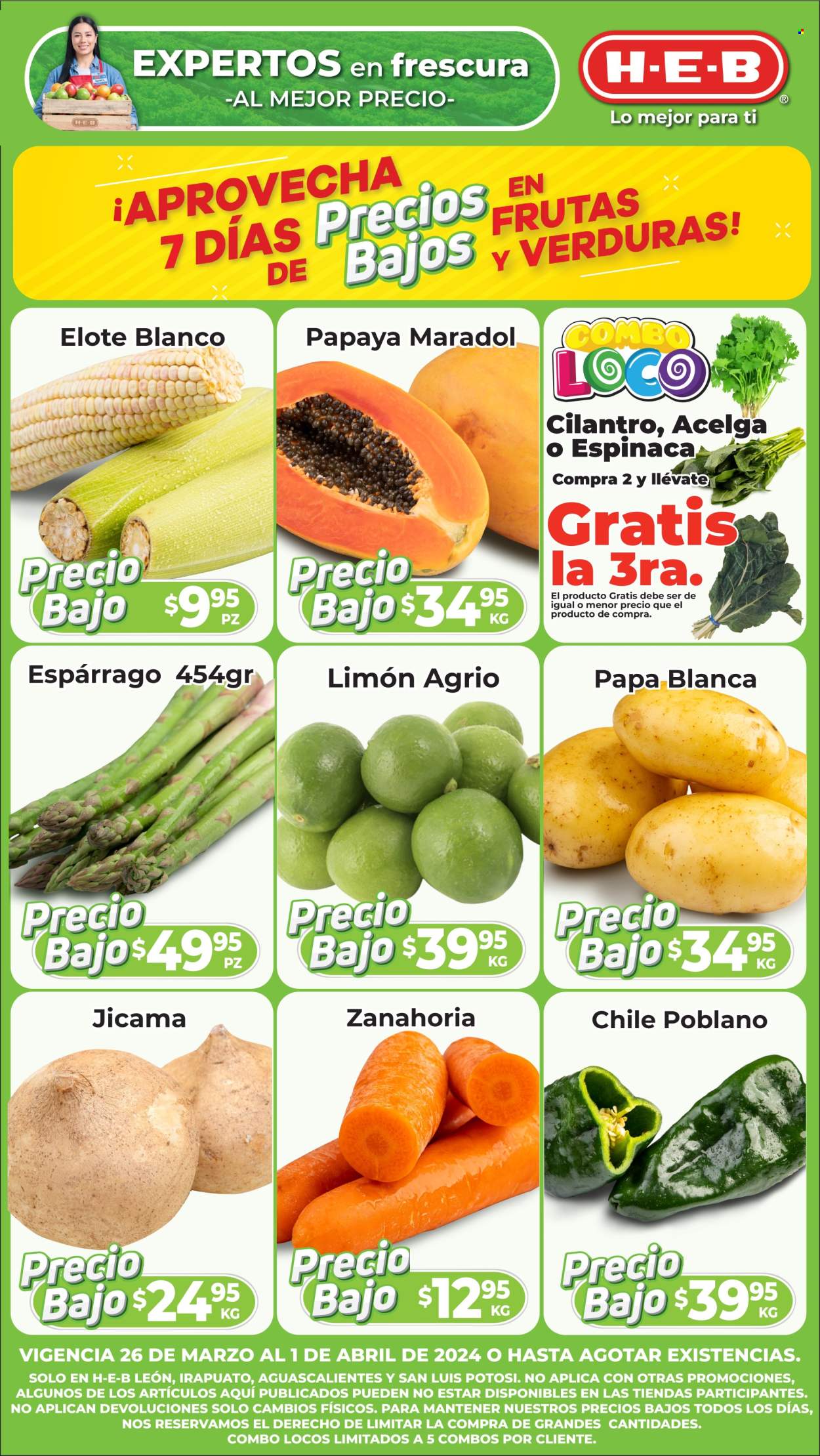 Catálogo H-E-B - 26.3.2024 - 1.4.2024. Página 1