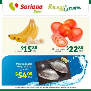 Folleto actual Soriana Súper - 28.3.2024 - 1.4.2024.