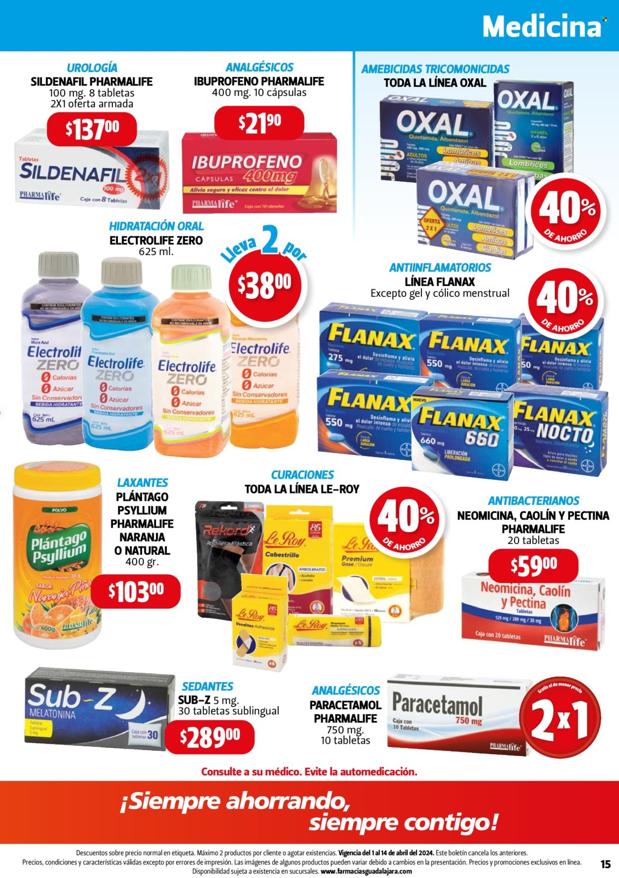 Catálogo Farmacias Guadalajara - 1.4.2024 - 14.4.2024. Página 15