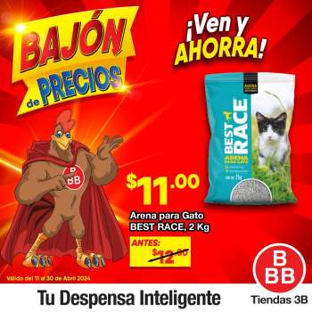 Folleto actual Tiendas 3B - 11.4.2024 - 30.4.2024.